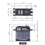 Agf A86BHM grande sterzo senza spazzole programmabile ad alta velocità 55kg coppia elevata 6 canali di controllo di esperti giocattoli per auto in metallo di livello